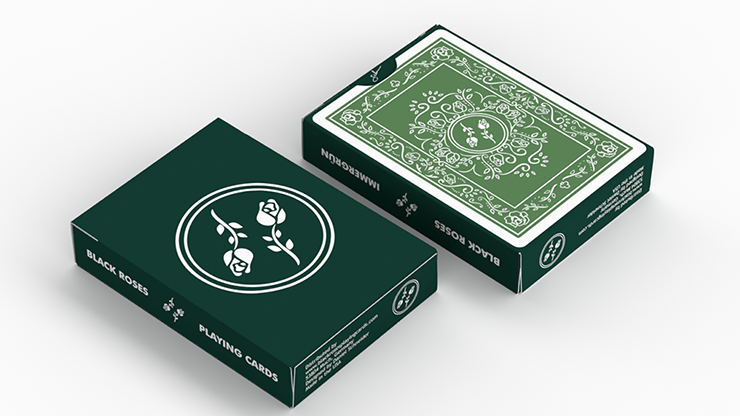 BLACK ROSES IMMERGRÜN Playing Cards by Murphy's Magic Supplies, Inc.