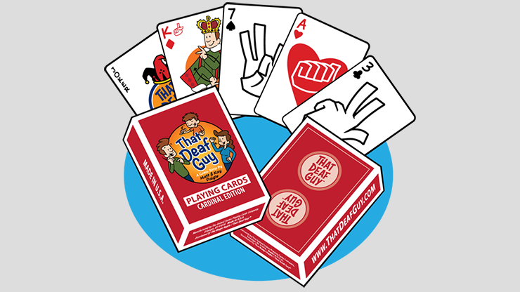 That Deaf Guy RED Cardinal Edition Playing Cards by Murphy's Magic Supplies, Inc.