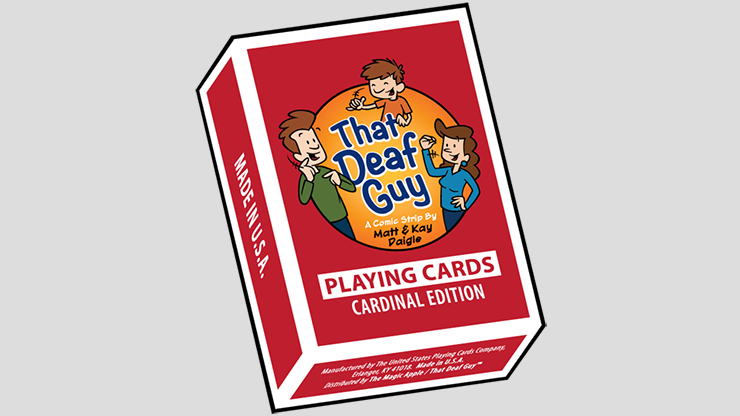 That Deaf Guy RED Cardinal Edition Playing Cards by Murphy's Magic Supplies, Inc.