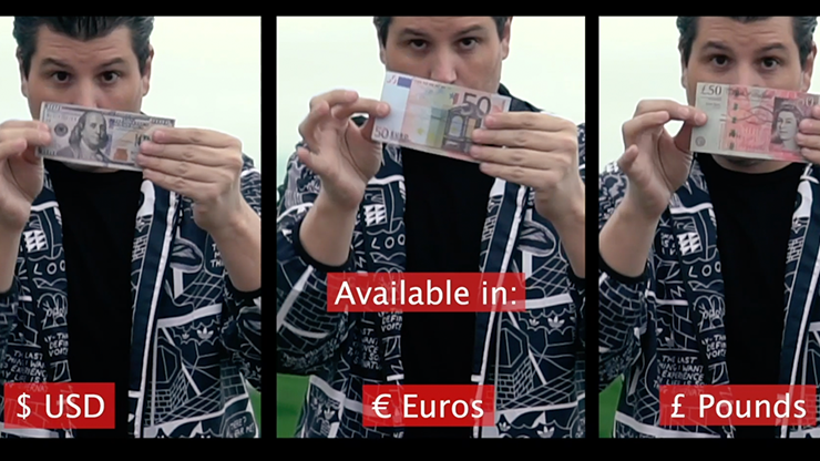 GET MONEY (EURO) by Louis Frenchy, George Iglesias & Twister Magic - Trick by Murphy's Magic Supplies, Inc.