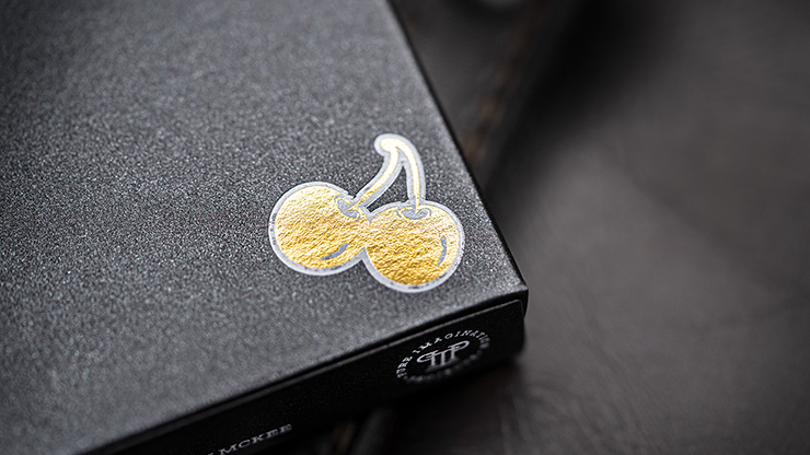 Cherry Casino House Deck (Monte Carlo Black and Gold) Playing Cards by Pure Imagination Projects by Murphy's Magic Supplies, Inc.