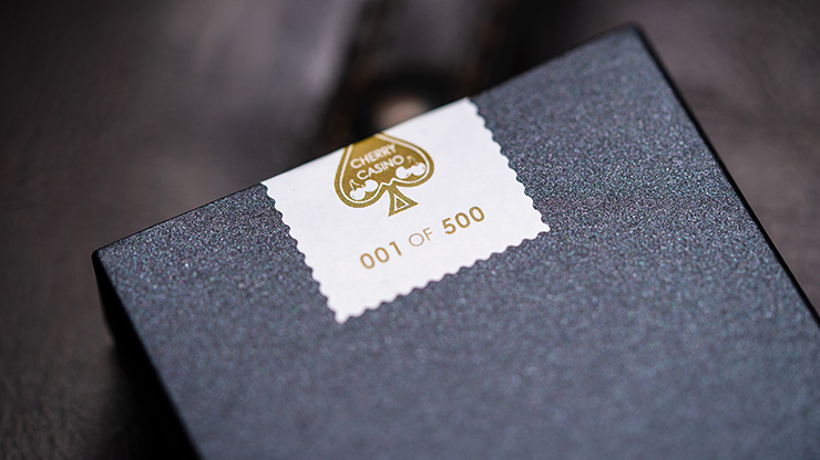 Cherry Casino House Deck (Monte Carlo Black and Gold) Playing Cards by Pure Imagination Projects by Murphy's Magic Supplies, Inc.