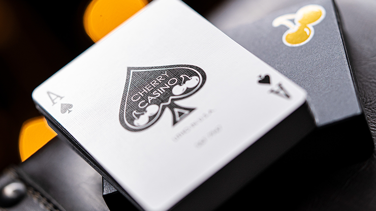Cherry Casino House Deck (Monte Carlo Black and Gold) Playing Cards by Pure Imagination Projects by Murphy's Magic Supplies, Inc.