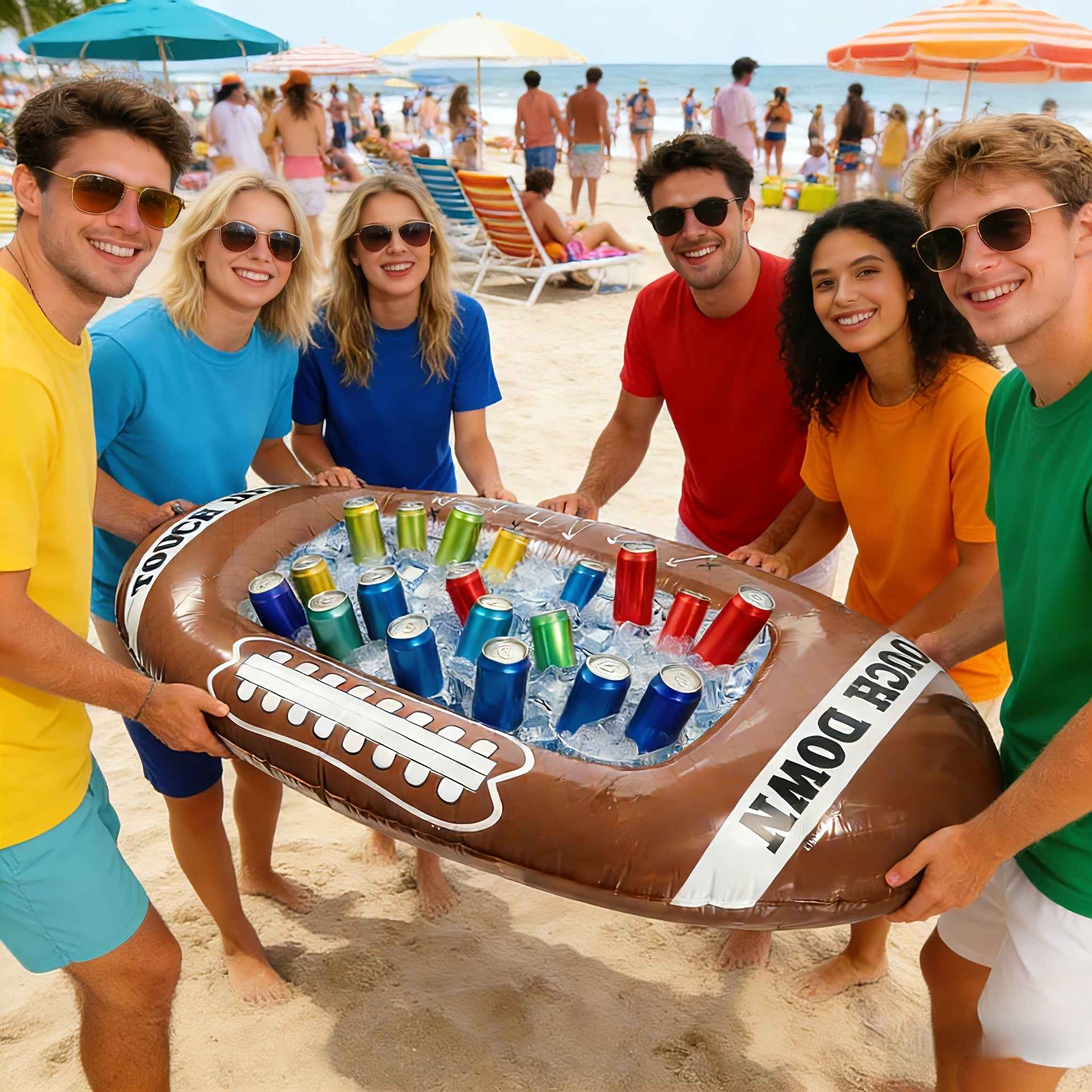 Inflatable Yard Decorations, Outdoor Festival Inflatable Decorations, 55.91inch X 25.2inch PVC Rugby Decorations - Perfect for Football Parties, Birthdays, Lawn And Beach Gatherings