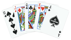 Copag Unique Plastic Playing Cards Poker Size Regular Index Gray and Purple Double-Deck Set by Murphy's Magic Supplies, Inc.