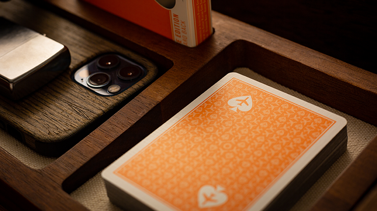 Lounge Edition in Hangar (Orange) by Jetsetter Playing Cards by Murphy's Magic Supplies, Inc.