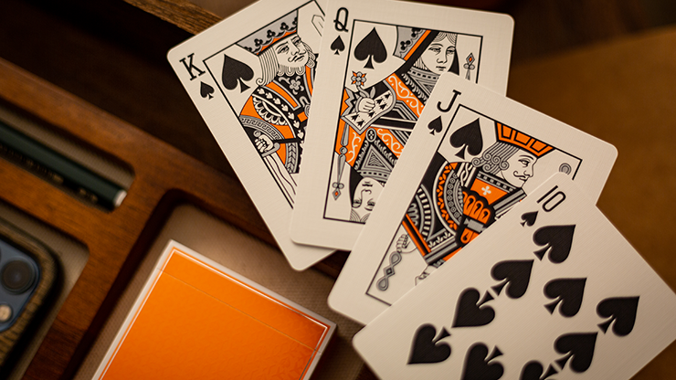 Lounge Edition in Hangar (Orange) by Jetsetter Playing Cards by Murphy's Magic Supplies, Inc.
