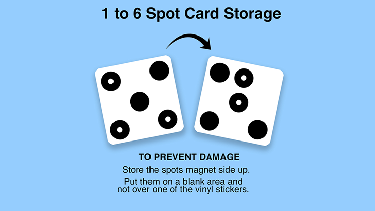 1 TO 6 SPOT CARD by Martin Lewis - Trick by Murphy's Magic Supplies, Inc.