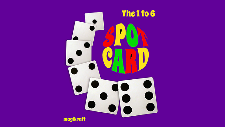 1 TO 6 SPOT CARD by Martin Lewis - Trick by Murphy's Magic Supplies, Inc.