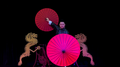 Dragon Parasol Set RED by LY & MS Magic by Murphy's Magic Supplies, Inc.