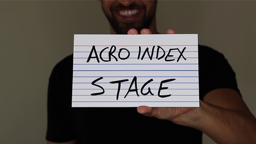 Acro Index Dry Erase Large 5"x8"(Gimmicks and Online Instructions) by Blake Vogt - Trick by Murphy's Magic Supplies, Inc.