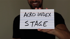 Acro Index Dry Erase Large 5"x8"(Gimmicks and Online Instructions) by Blake Vogt - Trick by Murphy's Magic Supplies, Inc.