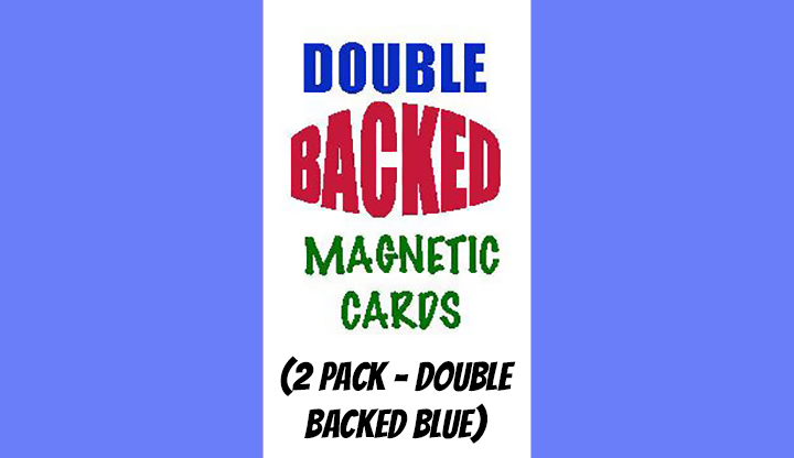 Magnetic Cards (2 pack/double back blue) by Chazpro Magic. - Trick by Murphy's Magic Supplies, Inc.