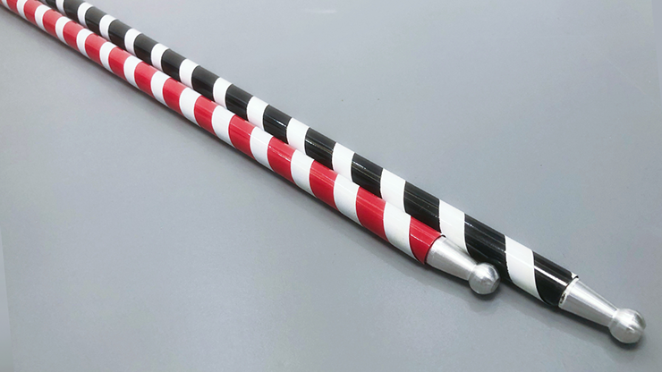 The Ultra Cane (Appearing / Metal) Black / White Stripe by Bond Lee by Murphy's Magic Supplies, Inc.