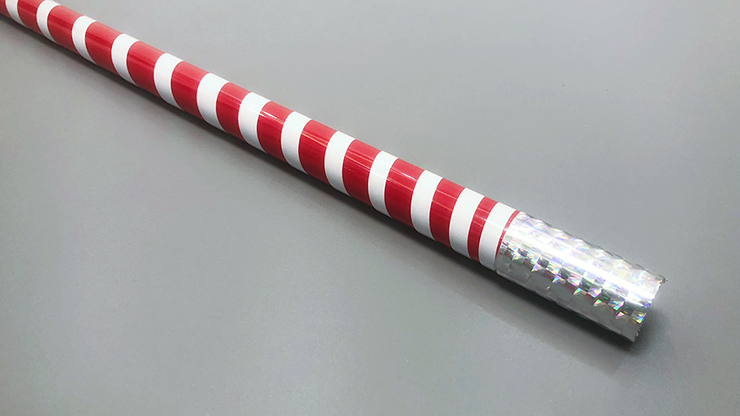 The Ultra Cane (Appearing / Metal) Red/ White Stripe by Bond Lee by Murphy's Magic Supplies, Inc.
