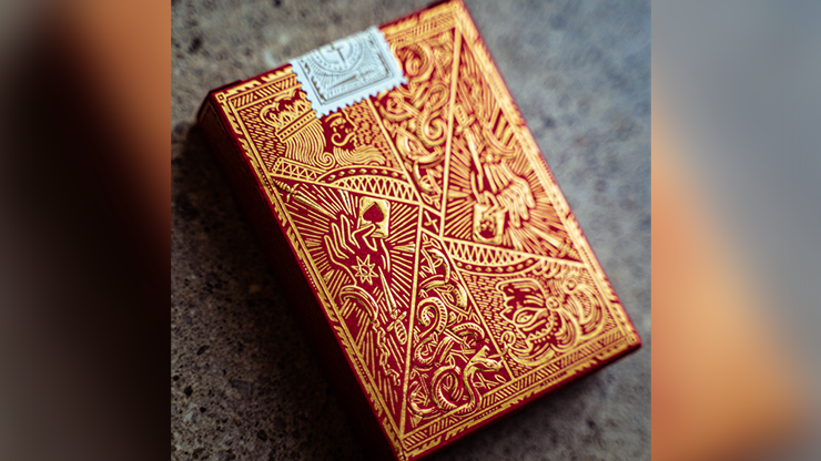 Blood Red Edition V3 Playing Cards by Joker and the Thief by Murphy's Magic Supplies, Inc.