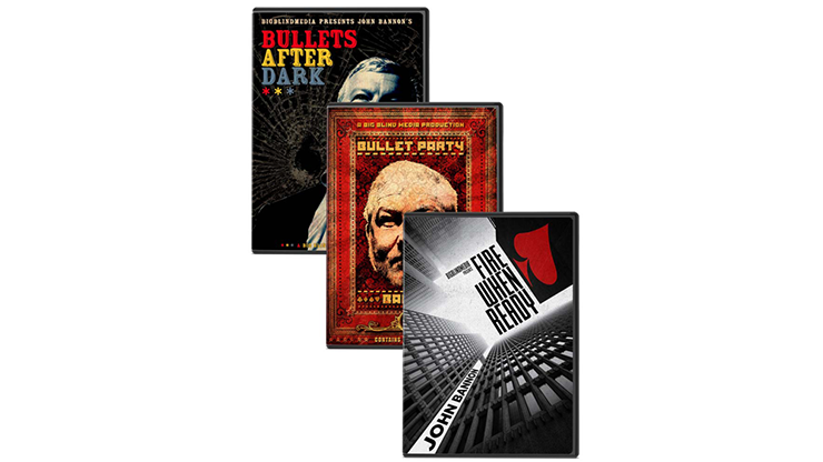 BIGBLINDMEDIA Presents John Bannon's Bullet Trilogy (Includes Bullet After Dark, Bullet Party, Fire When Ready and Paint it Blank Project) - DVD by Murphy's Magic Supplies, Inc.