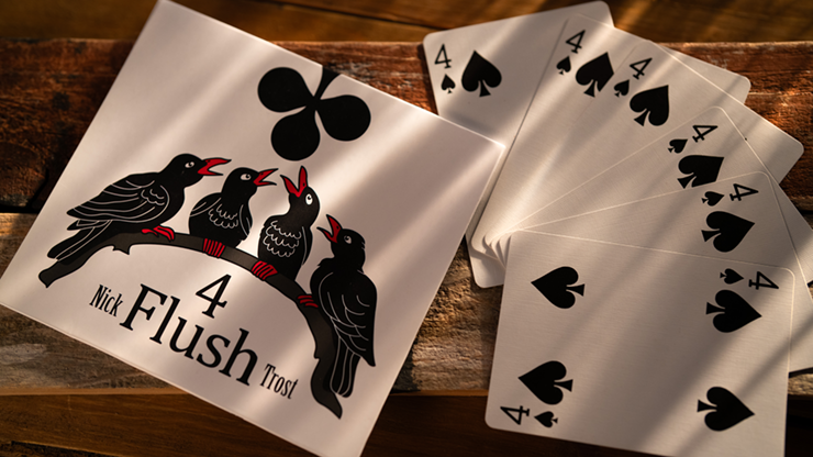 4 FLUSH Red Back by Nick Trost and Murphy's Magic - Trick by Murphy's Magic Supplies, Inc.