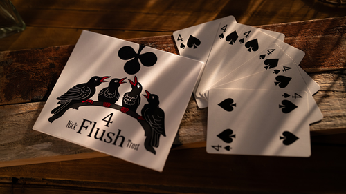 4 FLUSH Red Back by Nick Trost and Murphy's Magic - Trick by Murphy's Magic Supplies, Inc.