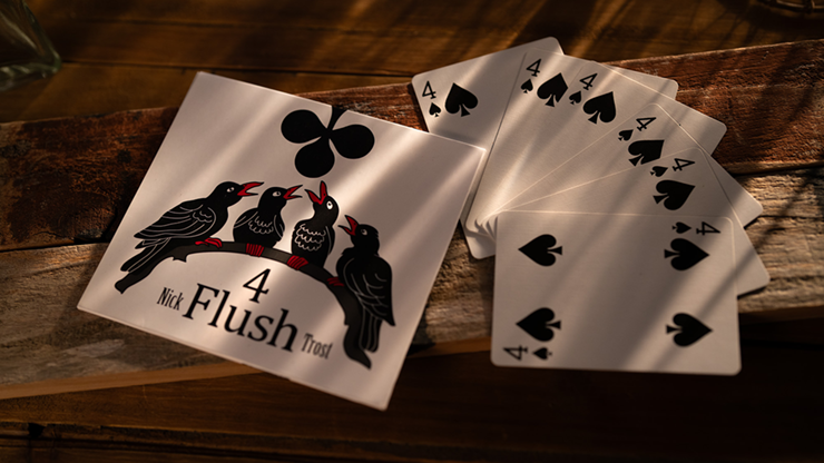 4 FLUSH Red Back by Nick Trost and Murphy's Magic - Trick by Murphy's Magic Supplies, Inc.