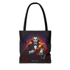 Halloween Vampire Tote Bag — Gothic Dracula Trick Canvas Tote by Printify