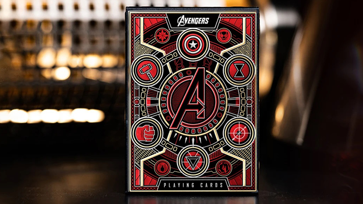 Avengers: Red Edition Playing Cards by theory11 by Murphy's Magic Supplies, Inc.