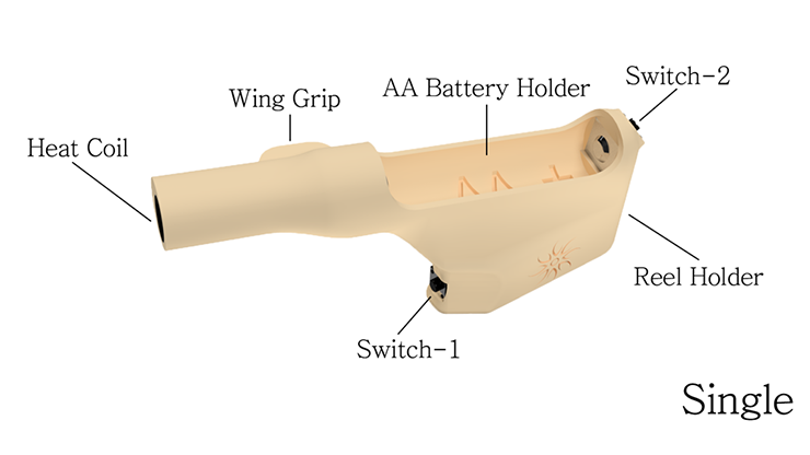 FIRE BULLET SINGLE / RIGHT HAND by Sun - Trick by Murphy's Magic Supplies, Inc.