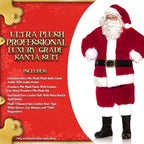 Luxurious Ultra Plush Professional Santa Claus Men's Costume by HalloweenStore.com