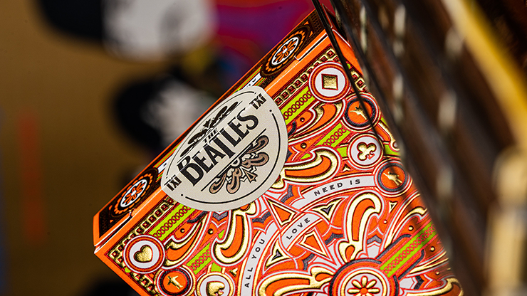 The Beatles (Orange) Playing Cards by theory11 by Murphy's Magic Supplies, Inc.