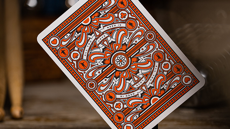 The Beatles (Orange) Playing Cards by theory11 by Murphy's Magic Supplies, Inc.