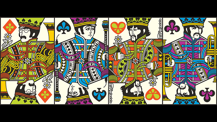The Beatles (Pink) Playing Cards by theory11 by Murphy's Magic Supplies, Inc.