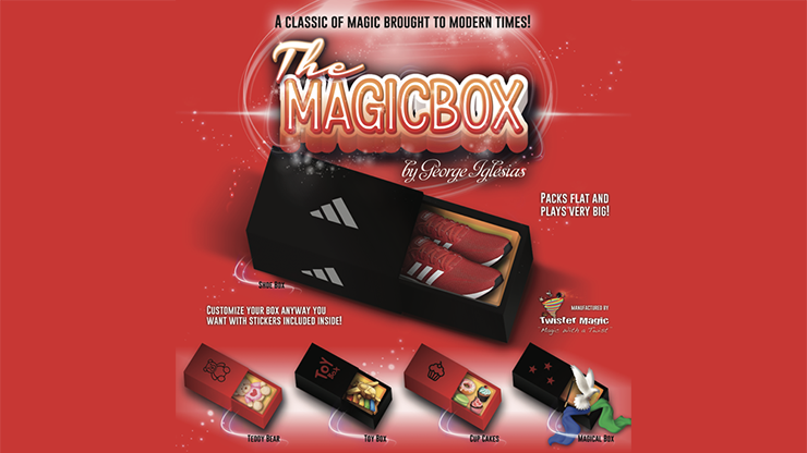 MAGIC BOX BLACK Medium by George Iglesias and Twister Magic - Trick by Murphy's Magic Supplies, Inc.