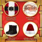 Luxurious Ultra Plush Professional Santa Claus Men's Costume by HalloweenStore.com