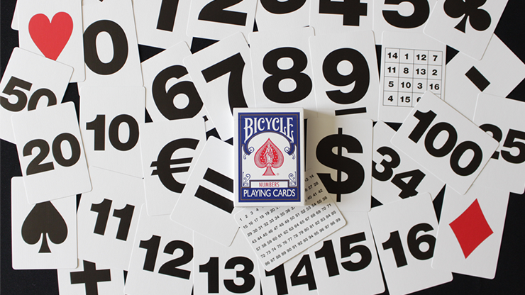Bicycle Special NUMBERS Blue Playing Cards (plus 11 Online Effects) by Murphy's Magic Supplies, Inc.