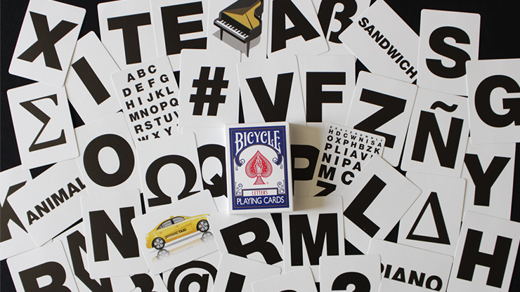 Bicycle Special LETTERS Blue Playing Cards (plus 10 Online Effects) by Murphy's Magic Supplies, Inc.