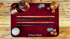 Wooden wand PRO (Bold Black) by Harry He & Bacon Magic by Murphy's Magic Supplies, Inc.