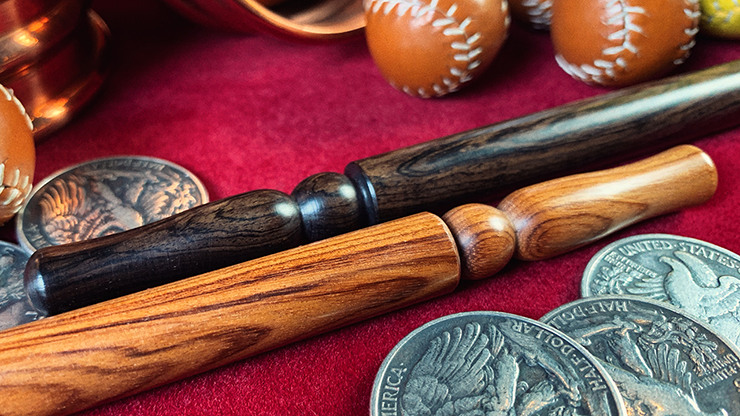 Wooden wand PRO (Standard Black) by Harry He & Bacon Magic by Murphy's Magic Supplies, Inc.