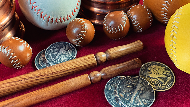 Wooden wand PRO (Standard Brown) by Harry He & Bacon Magic by Murphy's Magic Supplies, Inc.