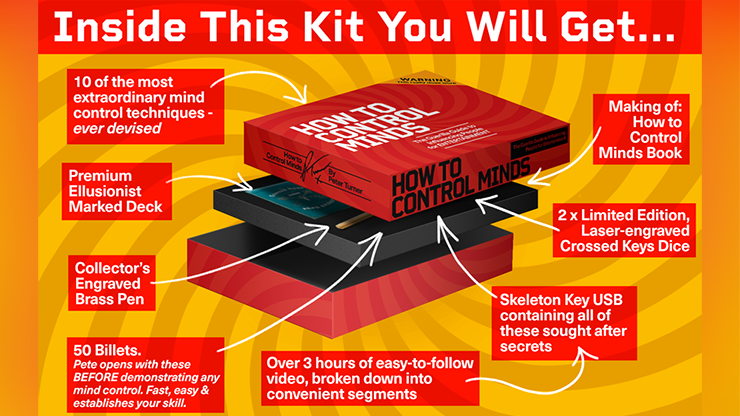 How to Control Minds Kit by Peter Turner -Trick by Murphy's Magic Supplies, Inc.