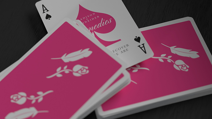 Pink Remedies Playing Cards by Madison x Schneider by Murphy's Magic Supplies, Inc.