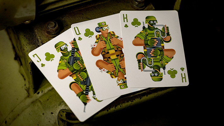Military Playing Cards by Riffle Shuffle by Murphy's Magic Supplies, Inc.