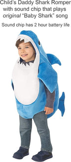 Kid's Daddy Shark Costume with Sound Chip by HalloweenStore.com