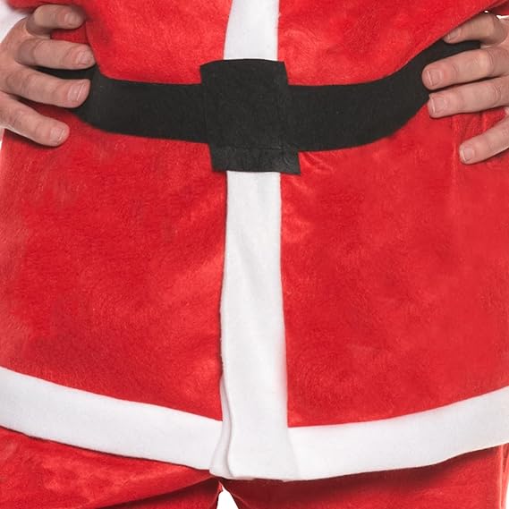 Men's Economy Felt Santa Claus Suit Costume by HalloweenStore.com