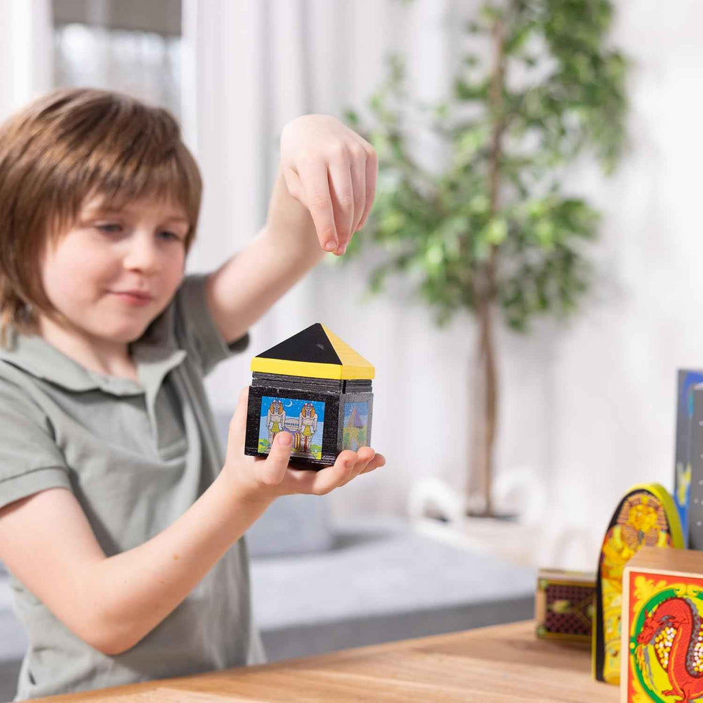 Melissa &amp; Doug Deluxe Solid-Wood Magic Set With 10 Classic Tricks Magician Props Magic Set for Kids Ages 8