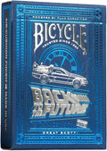 Bicycle Back To The Future Playing Cards 1 Pack, Premium, Foil, Metallic , Blue