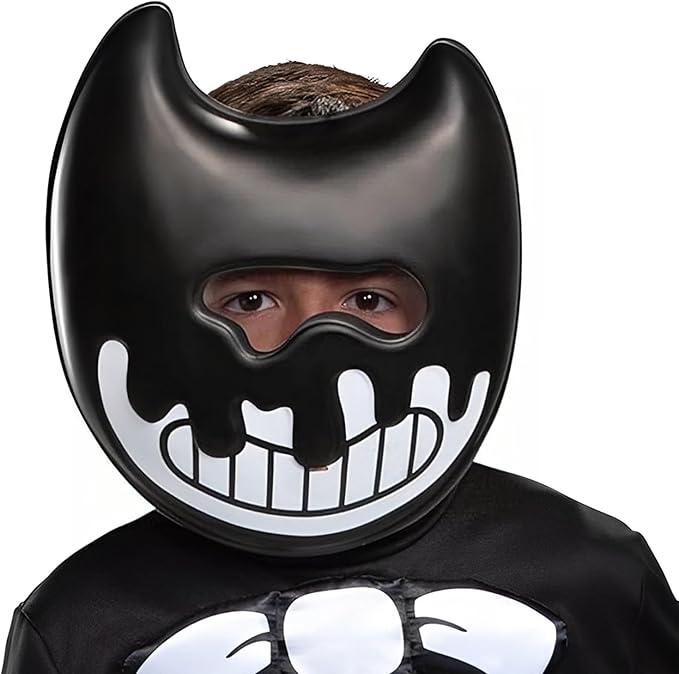 Inky Half Mask - Bendy and the Ink Machine Child by HalloweenStore.com