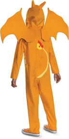 Charizard Hooded Jumpsuit Pokémon Deluxe Child Halloween Costume by HalloweenStore.com