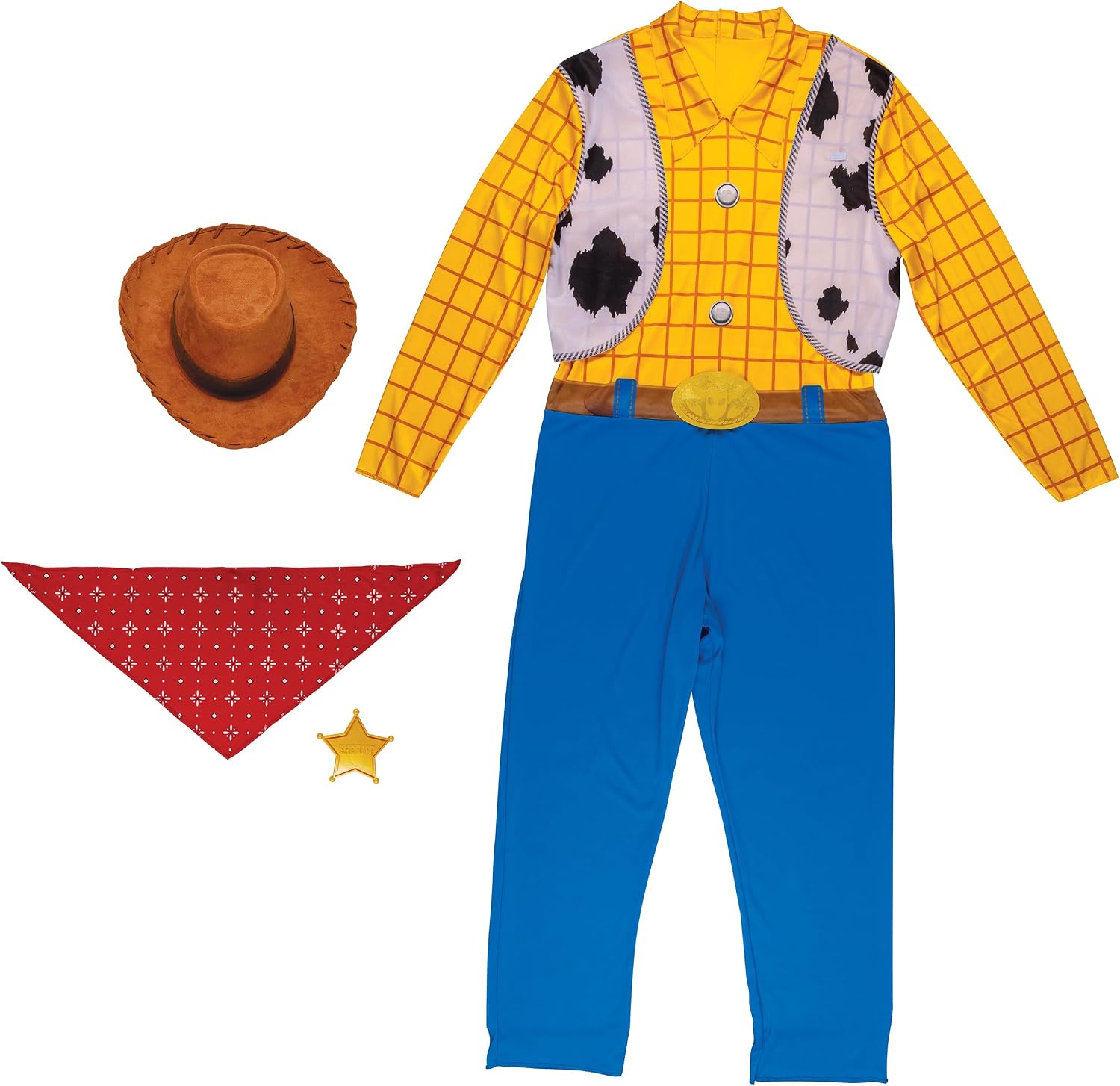 Classic Toy Story Woody Costume for Men by HalloweenStore.com