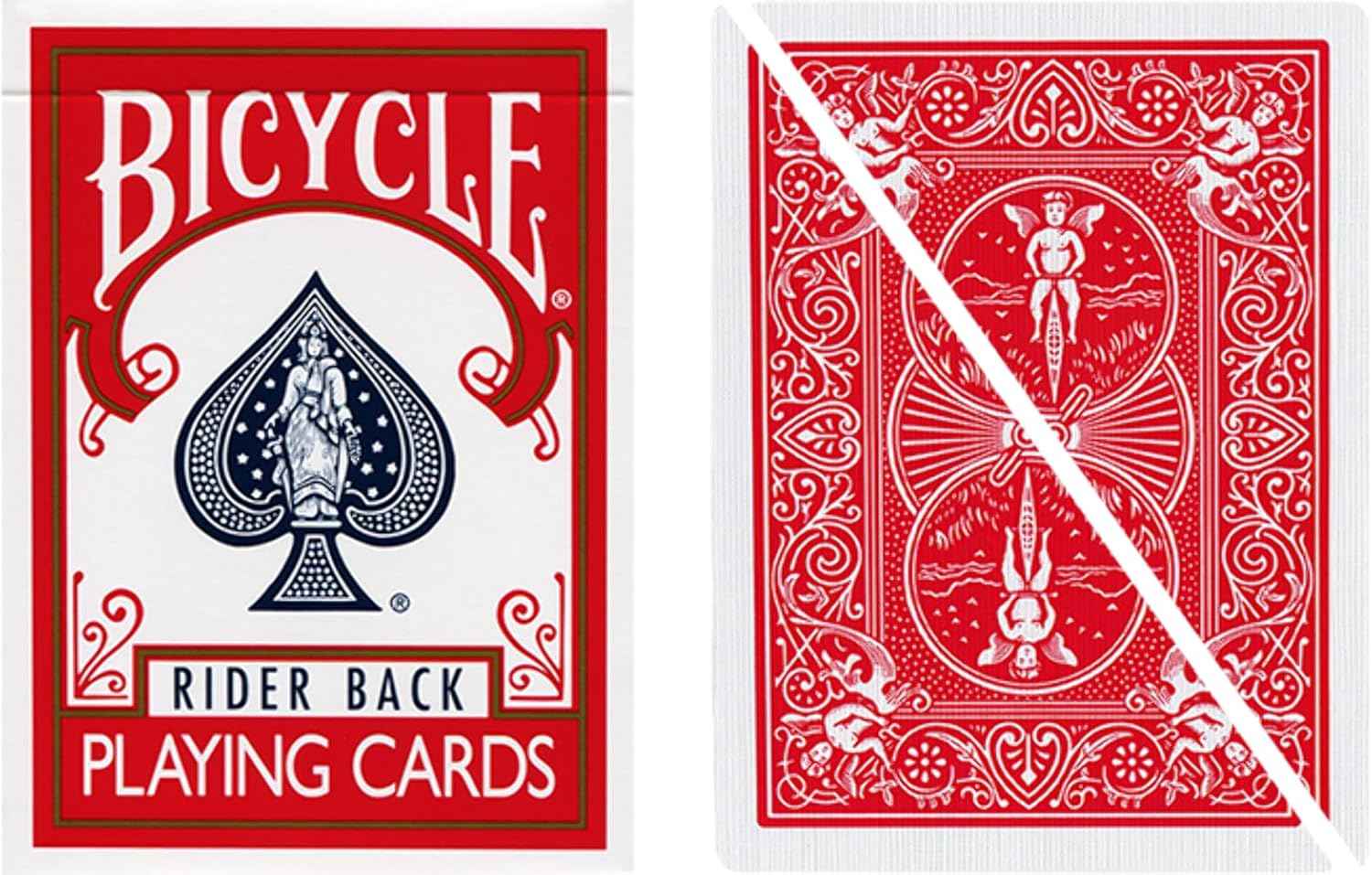 Murphys Magic Supplies, Inc. Split Pop Eyed Popper Deck Bicycle (Red)