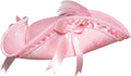 Pink Tri-Corner Pirate Victorian Costume Hat With Bows and Feather Adults by HalloweenStore.com